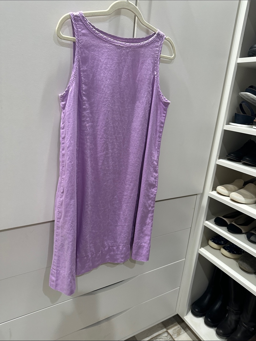 J. Jill Relaxed Lilac Sleeveless Midi Dress